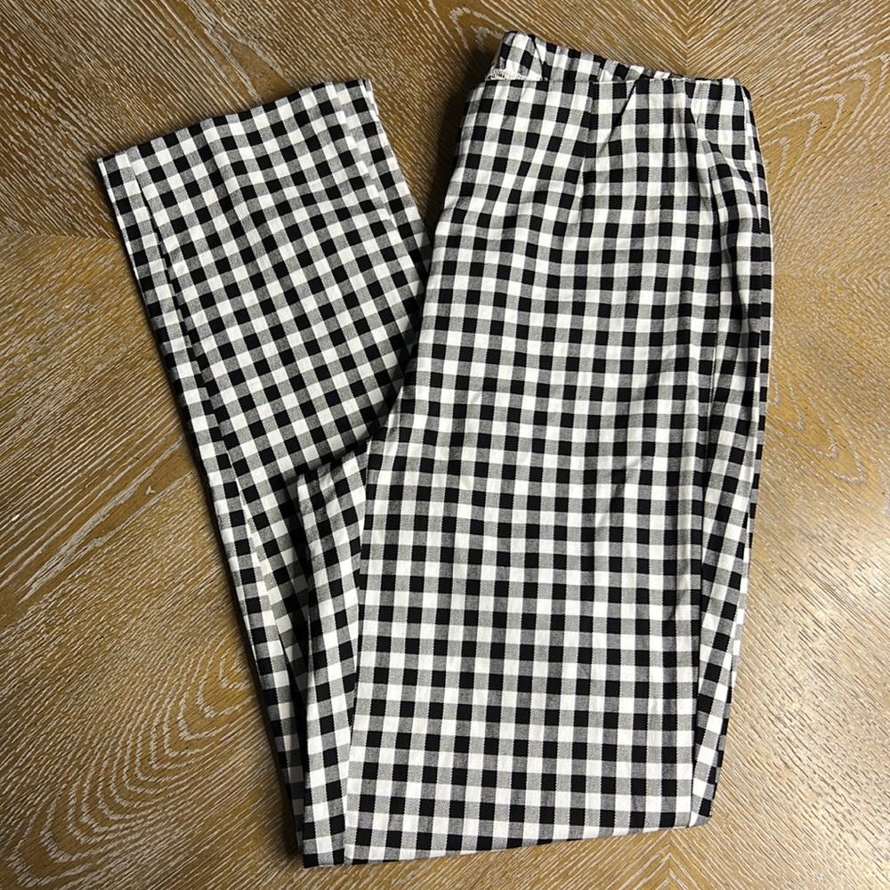 TYLER BÖE Black Ankle Checkered Pant 2